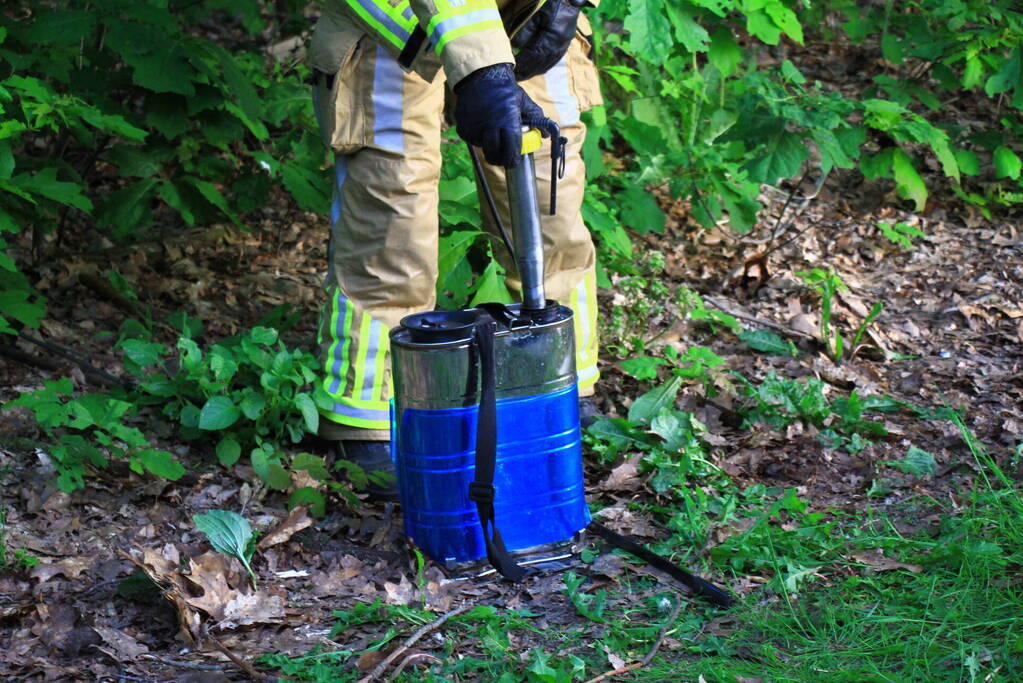 Rugspuit lekt oplossingsmiddel in natuur