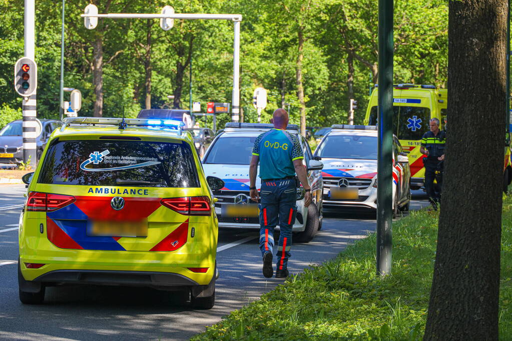 Fietser buitenbewustzijn na botsing