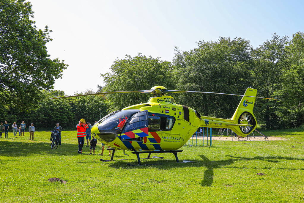 Fietser buitenbewustzijn na botsing