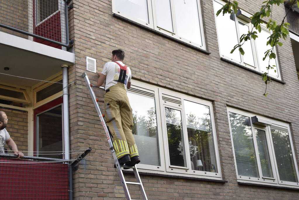 Brandweer ingezet voor vogelnest in muur