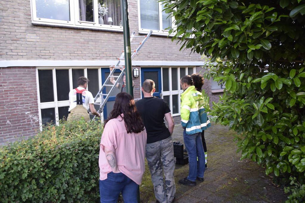 Brandweer ingezet voor vogelnest in muur