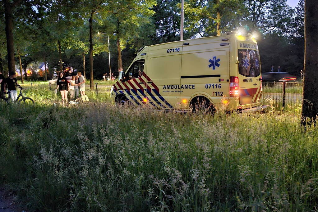 Fietser gewond na val