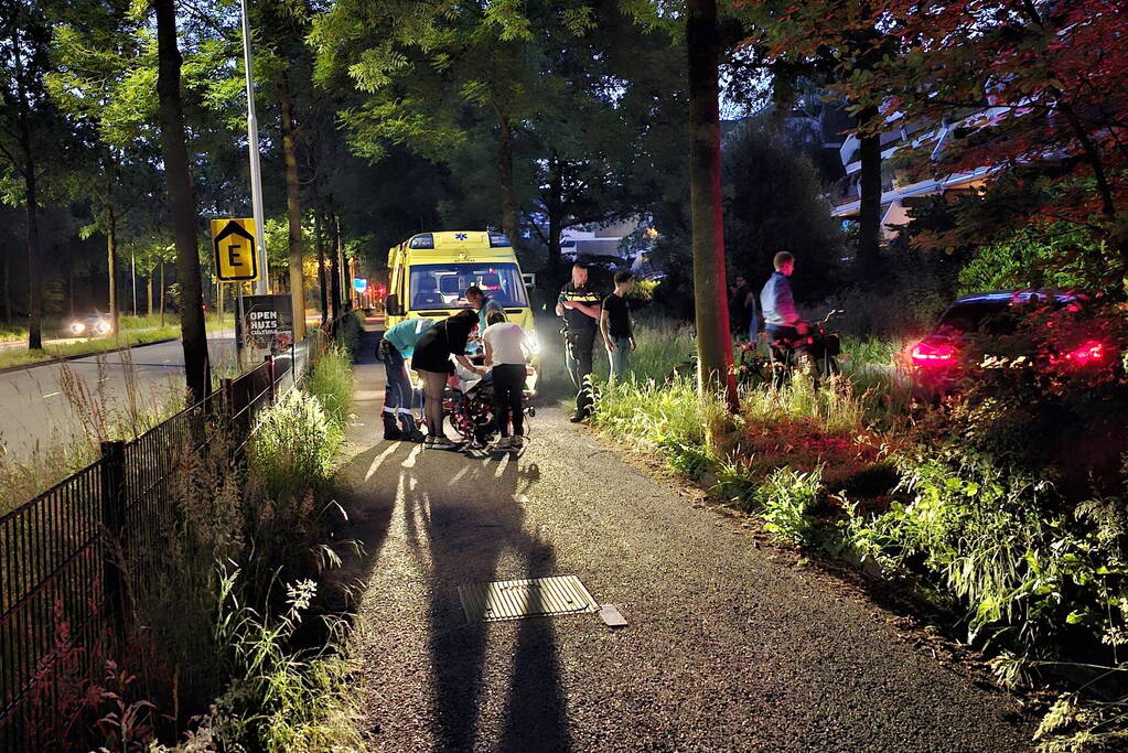 Fietser gewond na val