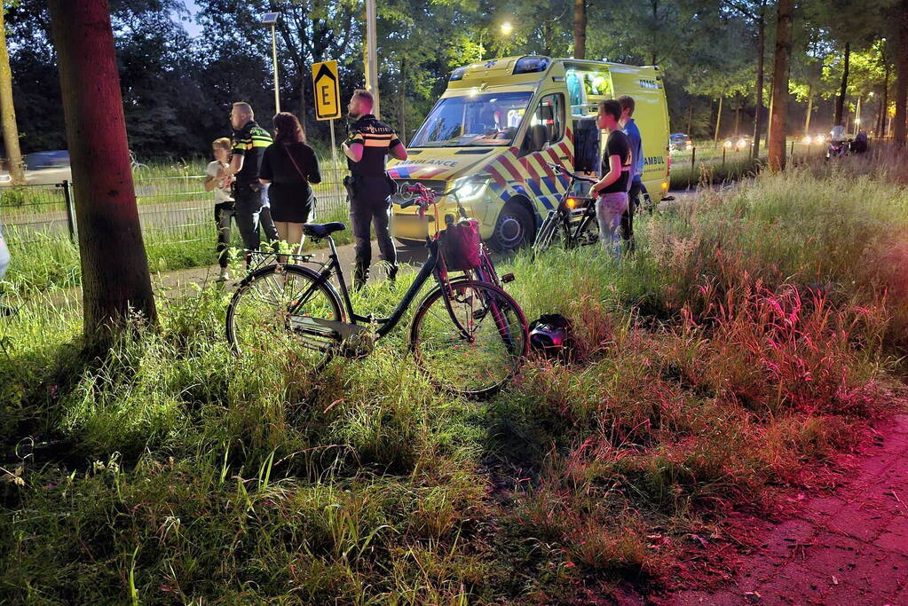 Fietser gewond na val