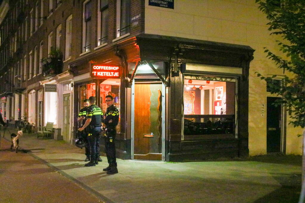 Overval op coffeeshop