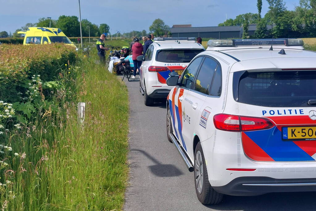 Wielrenner gewond bij aanrijding met scooter