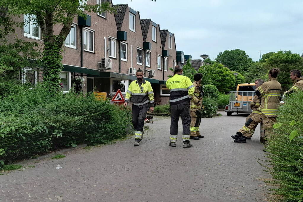 Gasleiding geraakt tijdens werkzaamheden voor glasvezelnetwerk