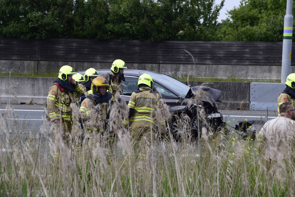 Veel schade bij ongeval op snelweg