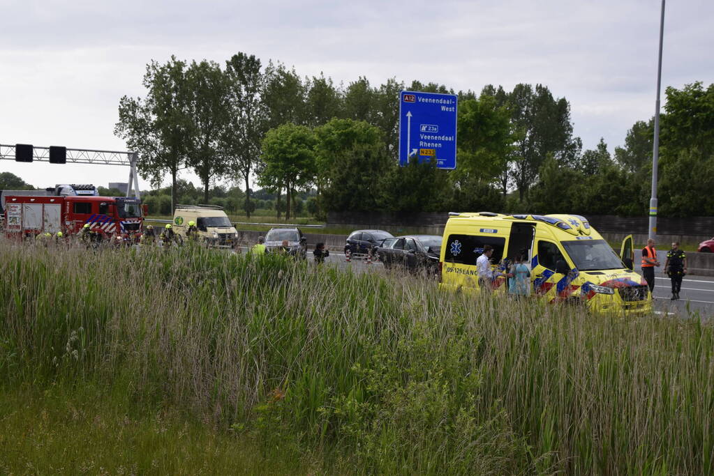 Veel schade bij ongeval op snelweg