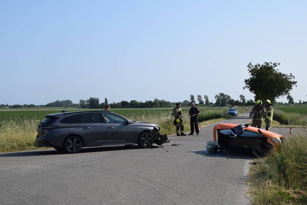 Gewonde bij frontale botsing