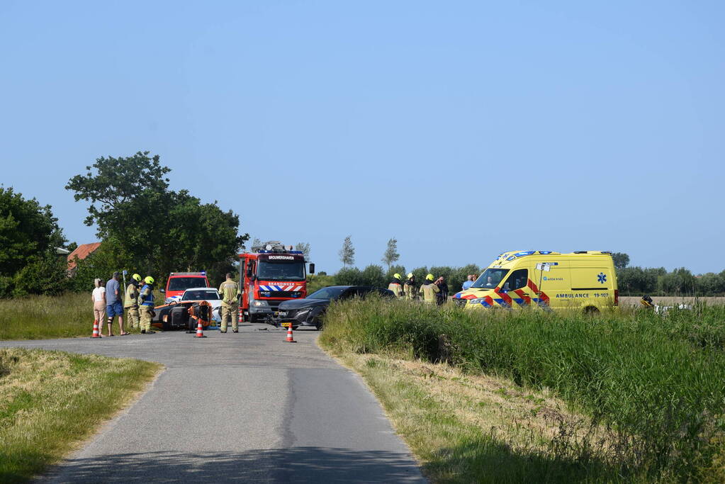 Gewonde bij frontale botsing