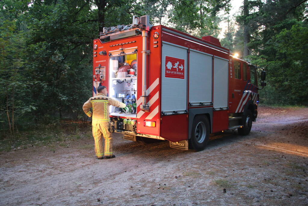 Beginnende bosbrand snel onder controle