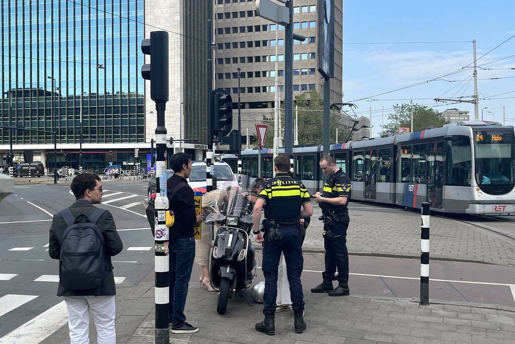 Scooterrijder aangereden door automobilist