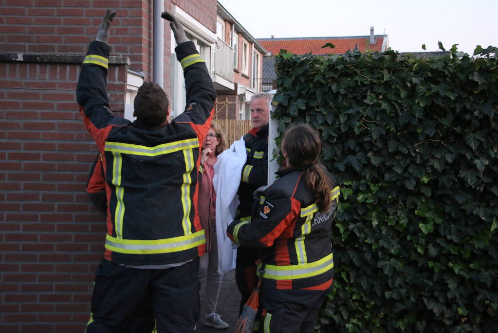 Brandweer ingezet voor gans op dak van schuur