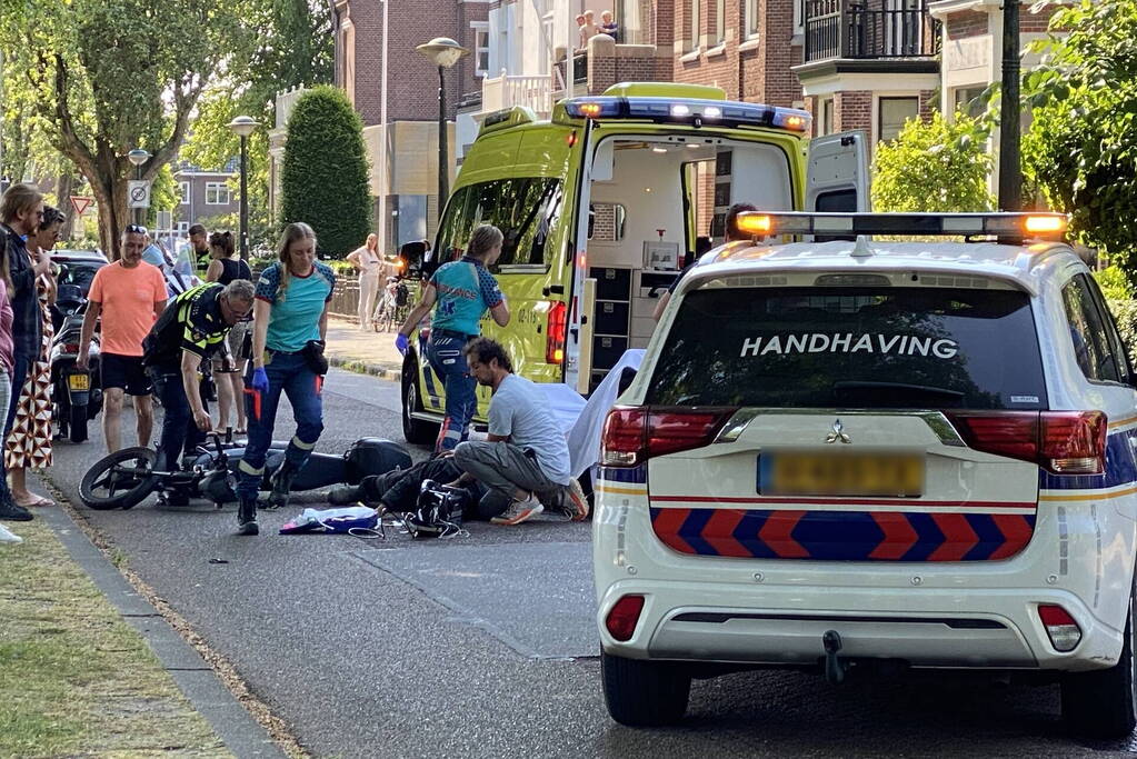 Scooterrijder gewond na val