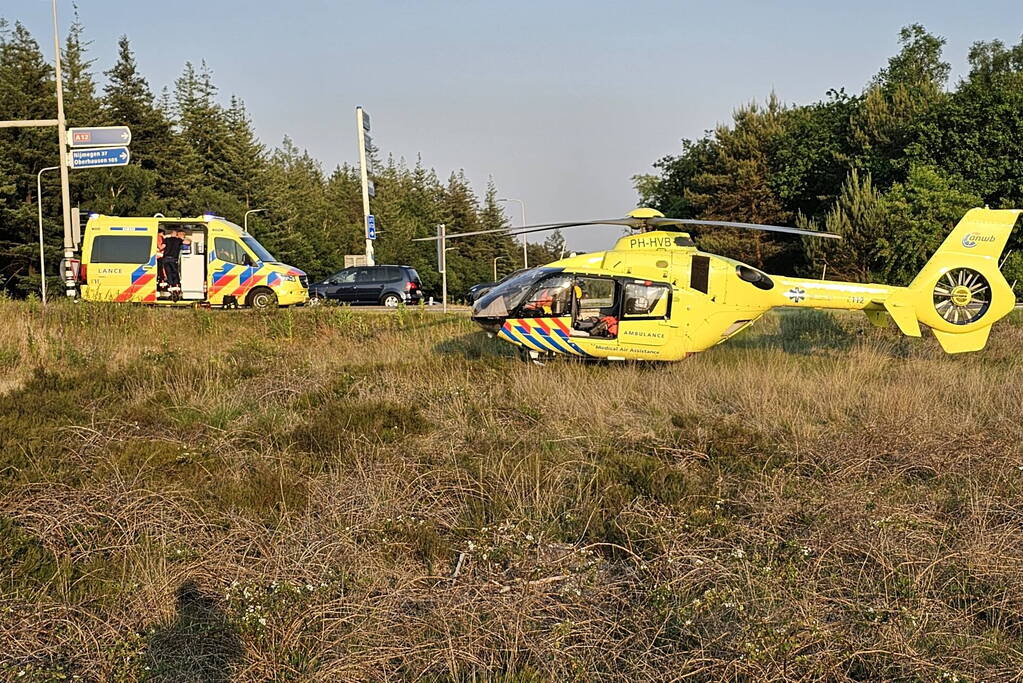 Scooterrijder ernstig gewond na harde val
