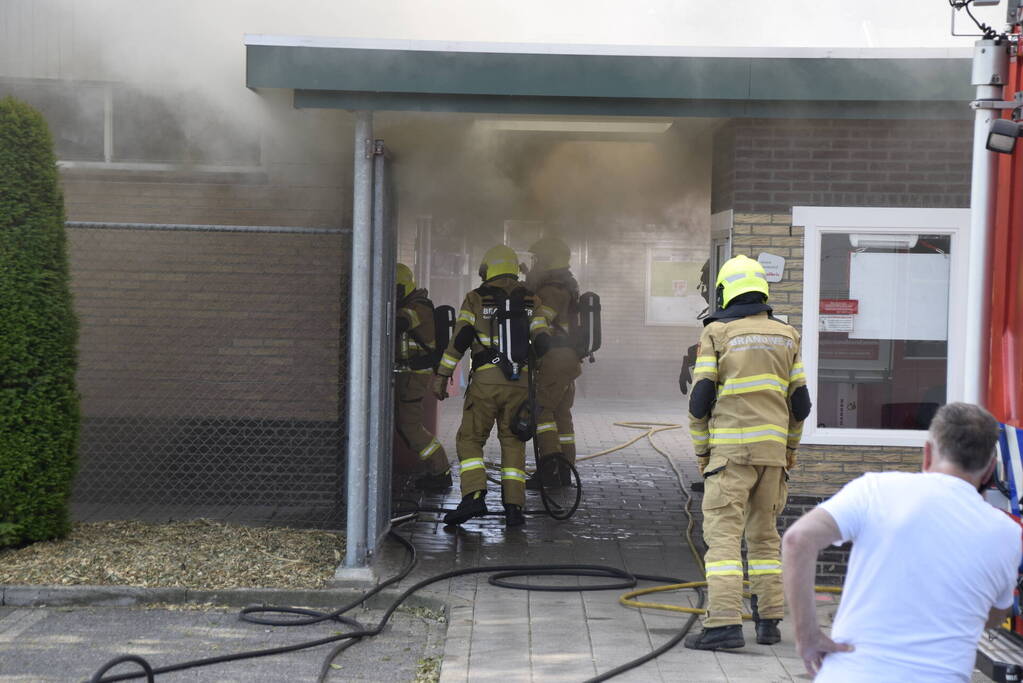 Uitslaande brand in kantine van voetbalvereniging