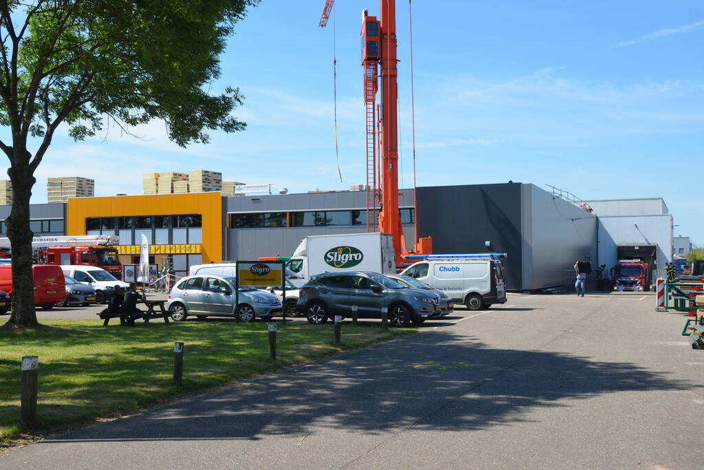 Dakbrand tijdens werkzaamheden