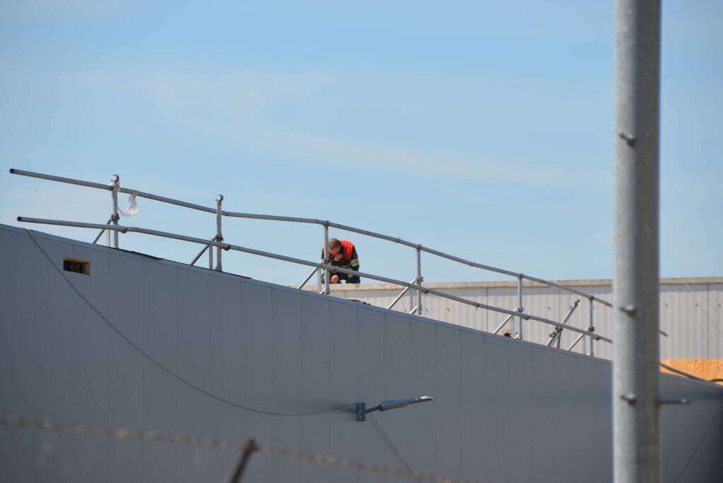 Dakbrand tijdens werkzaamheden