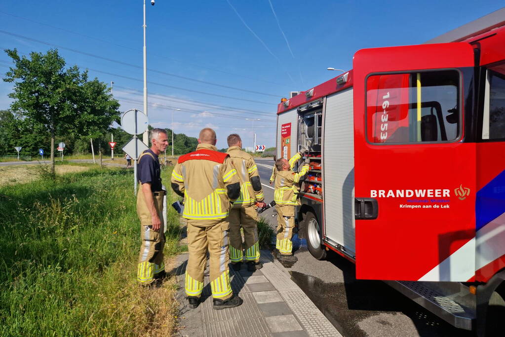 Buitenbrand snel onder controle