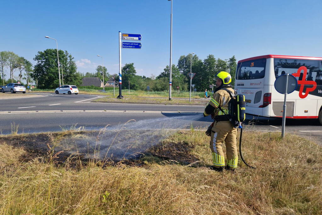 Buitenbrand snel onder controle