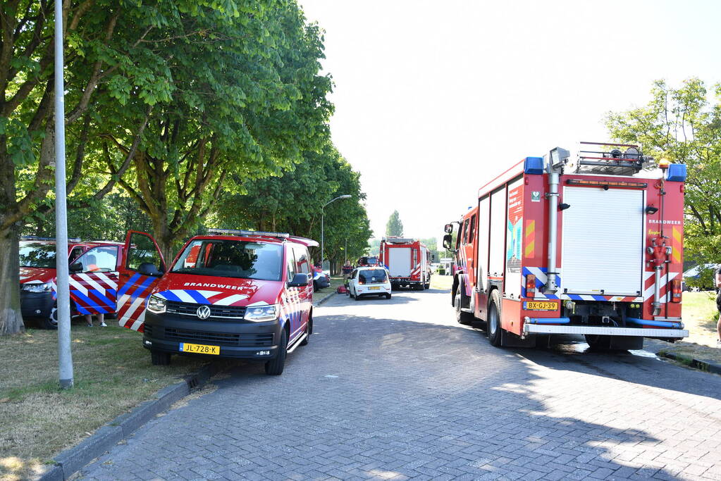 Brand in bosgebied