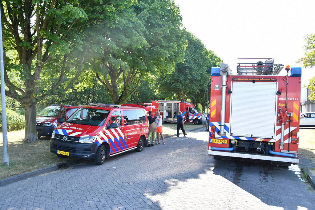 Brand in bosgebied
