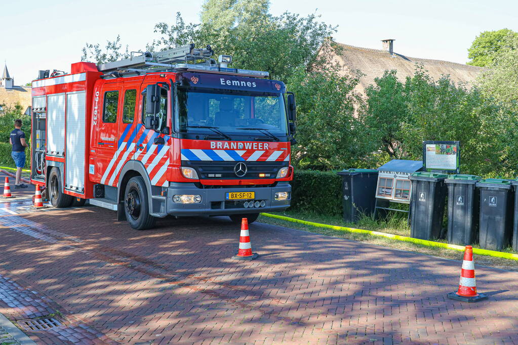 Brand uitgebroken in hooibalen