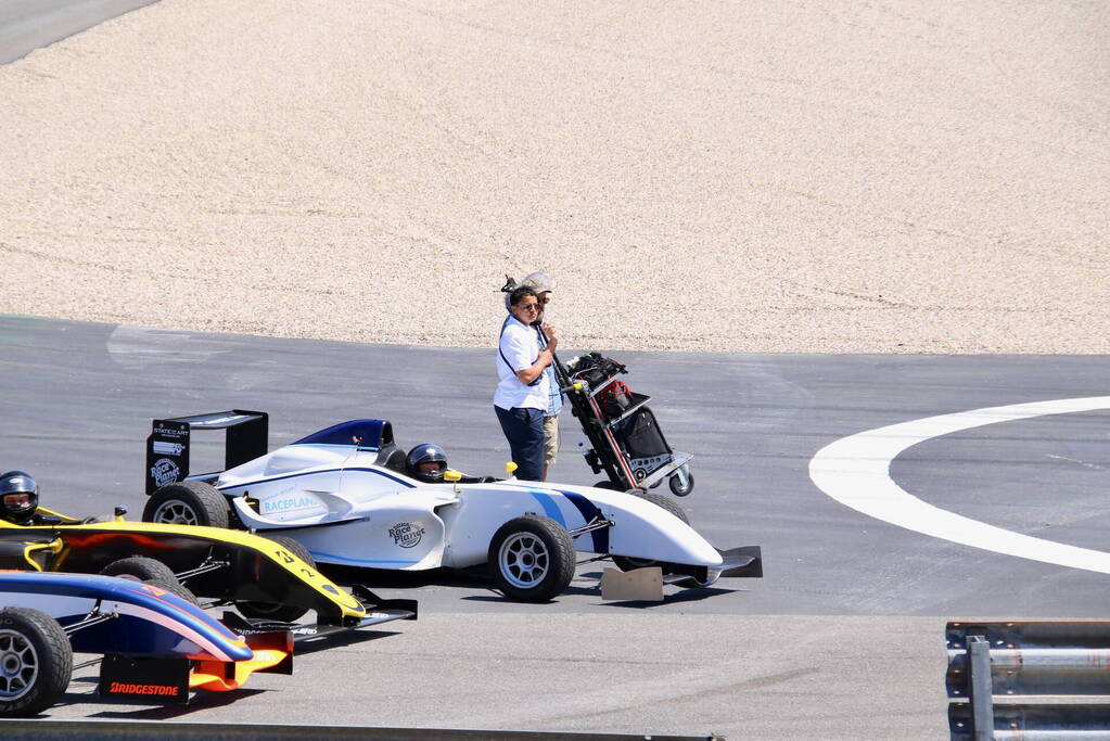 Video opnamen voor radio 538 op circuit Zandvoort voor maken promo filmpje voor komende f1 race in september
