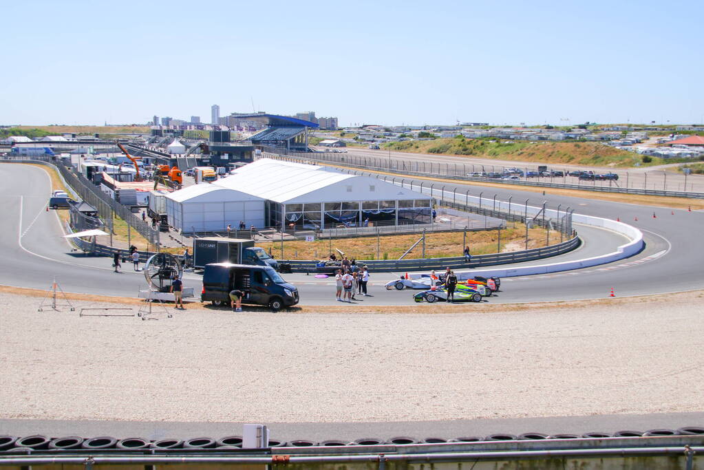 Video opnamen voor radio 538 op circuit Zandvoort voor maken promo filmpje voor komende f1 race in september