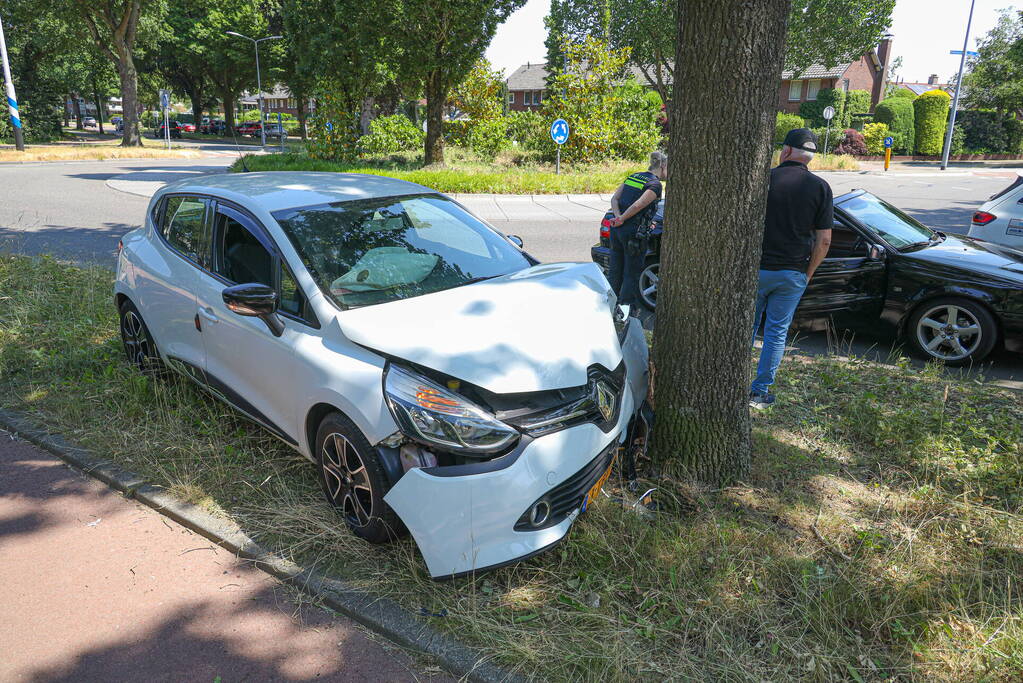 Automobilist botst tegen boom