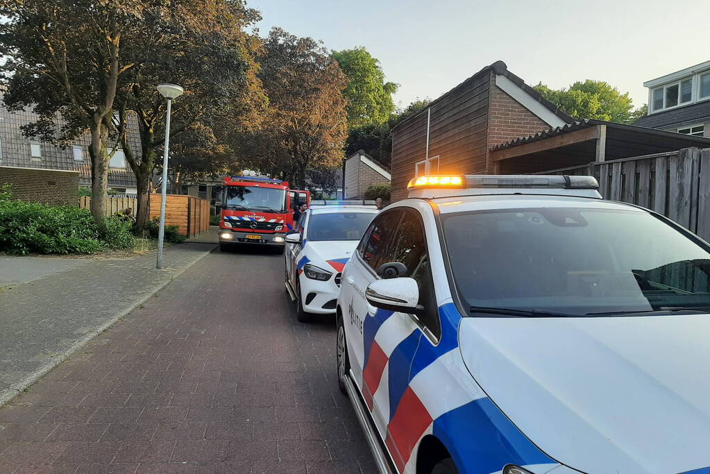 Brand in achtertuin geblust