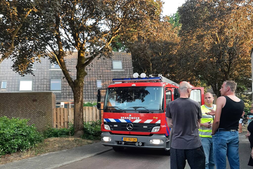 Brand in achtertuin geblust