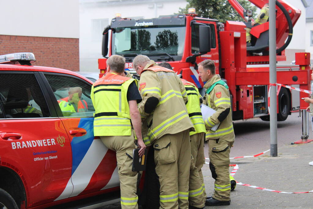 Veel rookontwikkeling bij grote brand in woning