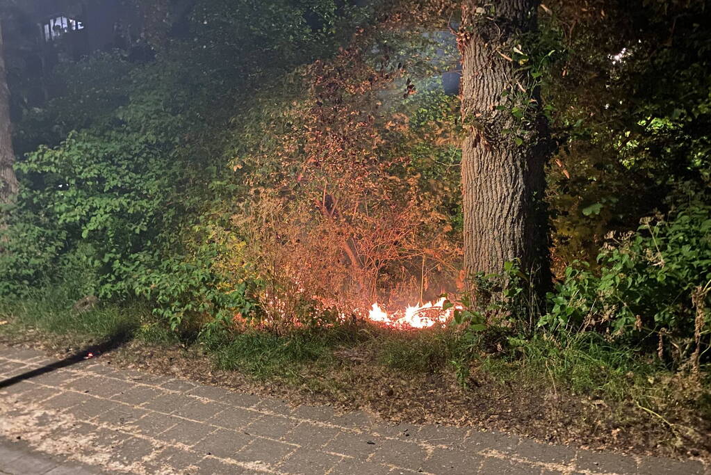 Brand in bosschages snel geblust