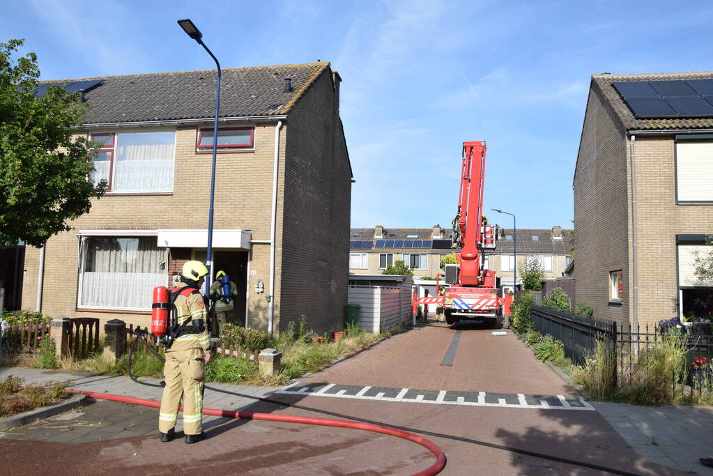 CV-ketel vat vlam op zolder van woning