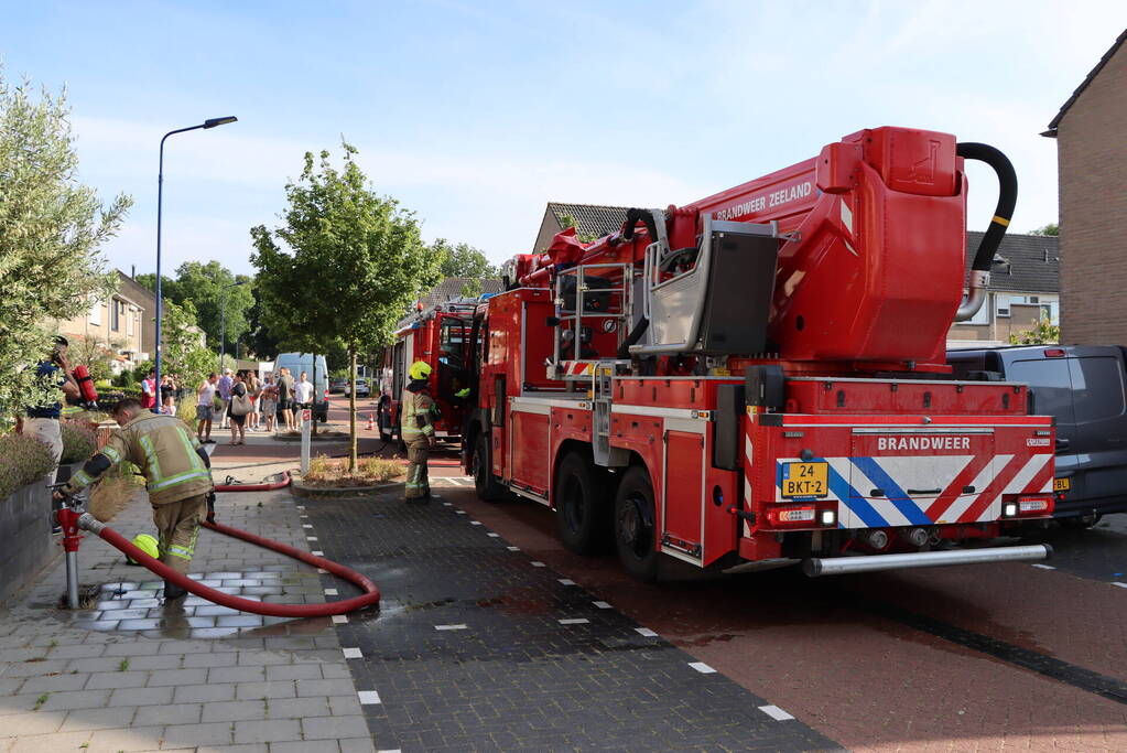 CV-ketel vat vlam op zolder van woning