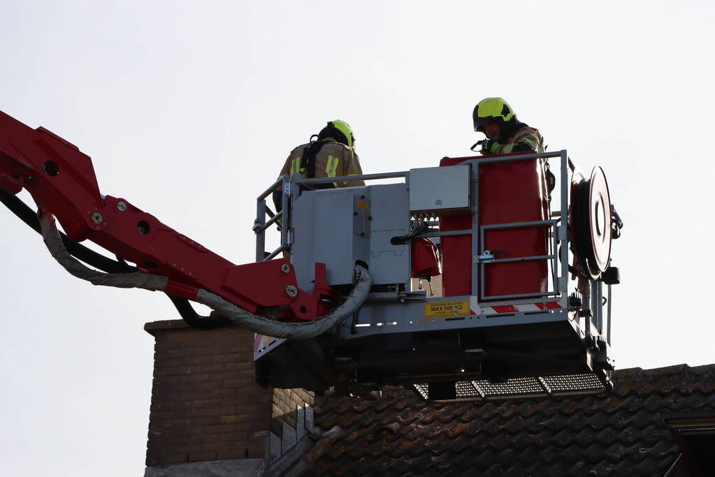 CV-ketel vat vlam op zolder van woning