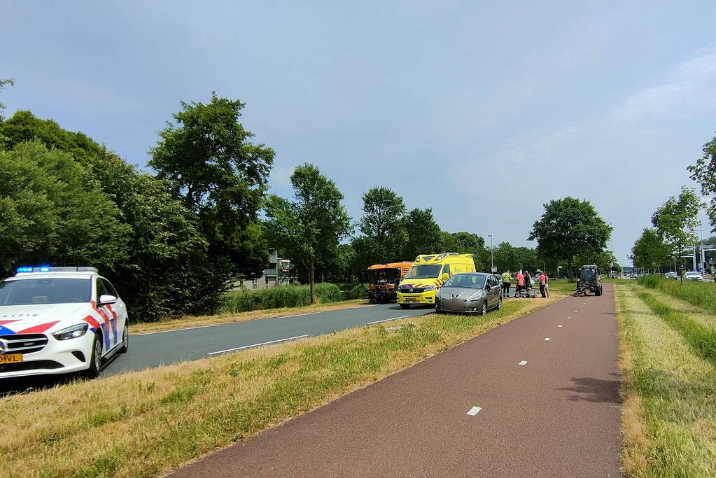 Motorrijder maakt harde valpartij