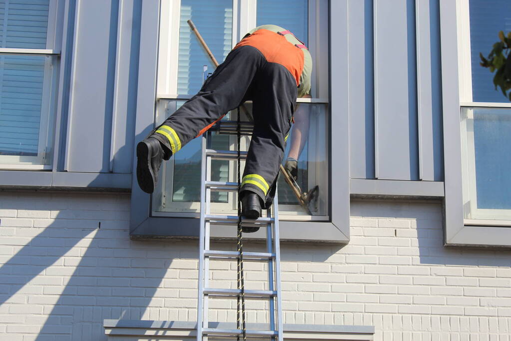 Brandweer ingezet voor vastzittende duif