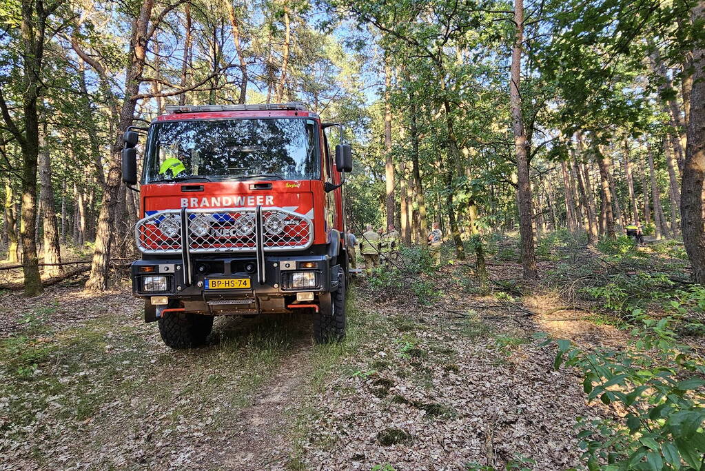 Opnieuw brand in bosgebied