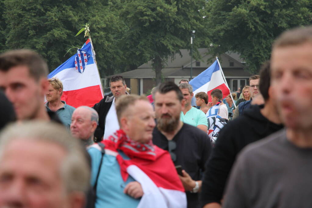 Politie massaal aanwezig bij boerenprotest