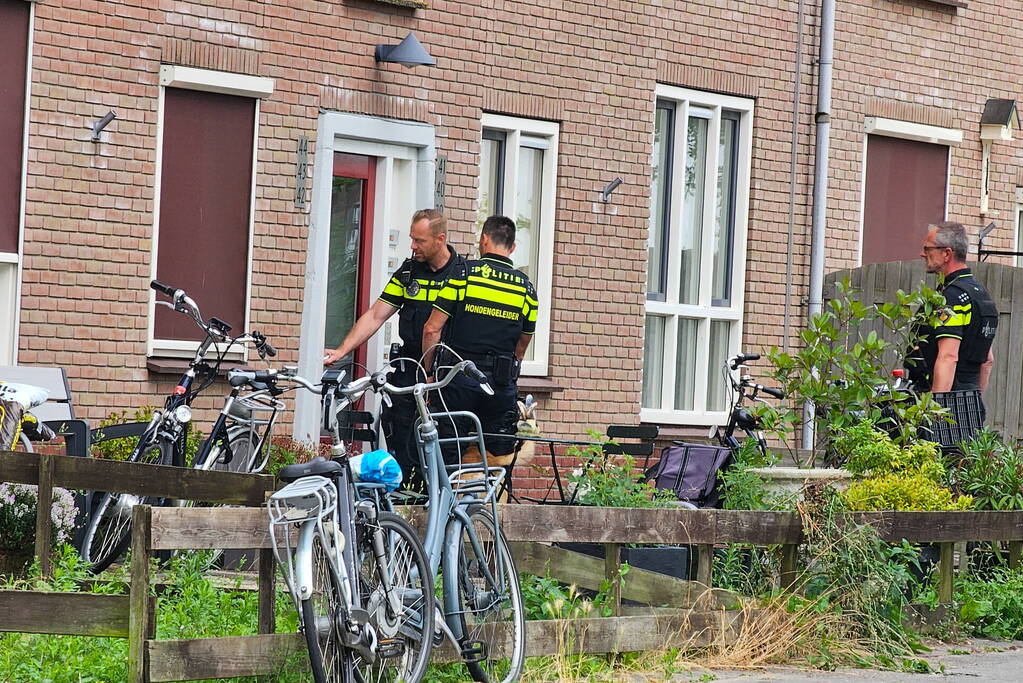 Politie in kogelwerende vesten houden verdachte aan