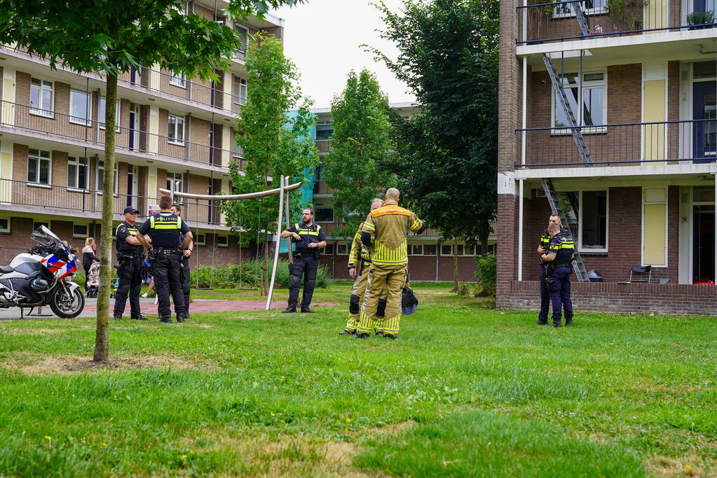 Aanhouding na brandmelding woning