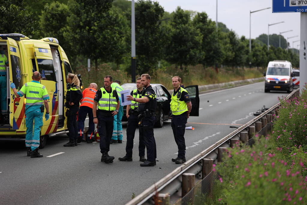 Fatbiker zwaargewond bij aanrijding met auto