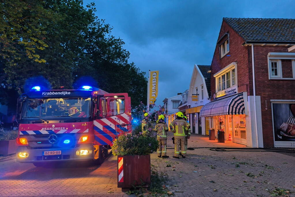 Brand in slagerij snel onder controle