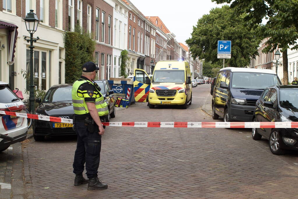 Straat afgezet na incident, traumahelikopter ingezet