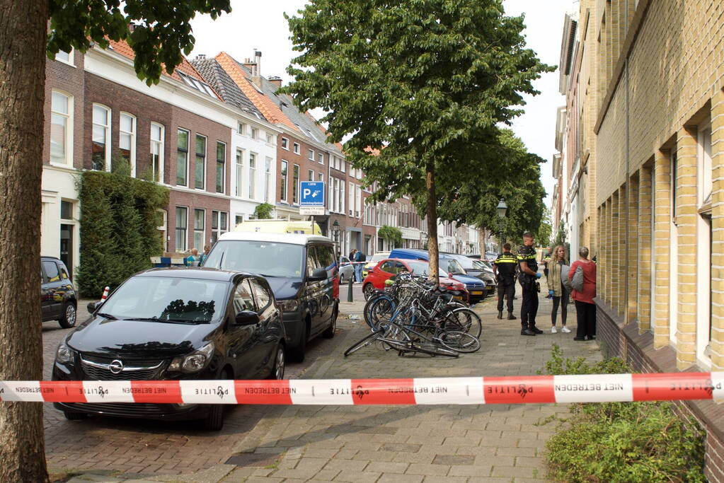 Straat afgezet na incident, traumahelikopter ingezet