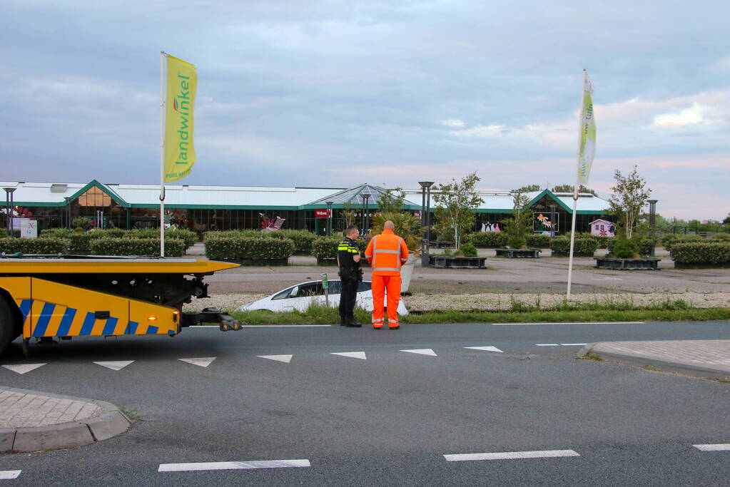 Automobilist raakt te water in sloot