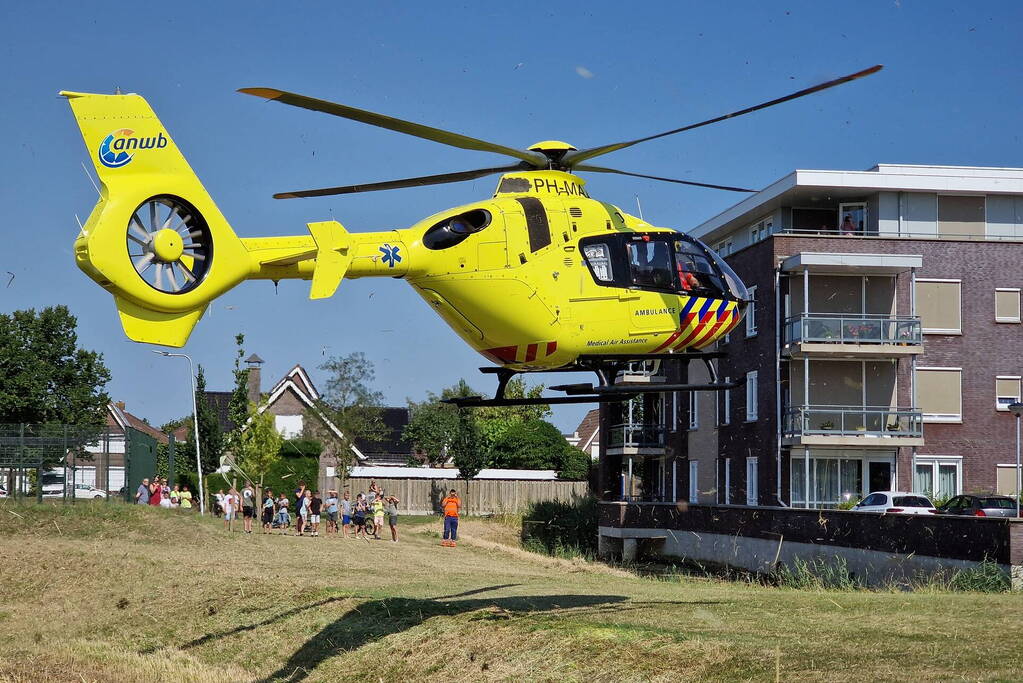 Veel bekijks bij inzet van traumahelikopter